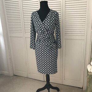 🖤 Lauren Ralph Lauren Geometric Dress – Size 12 🖤